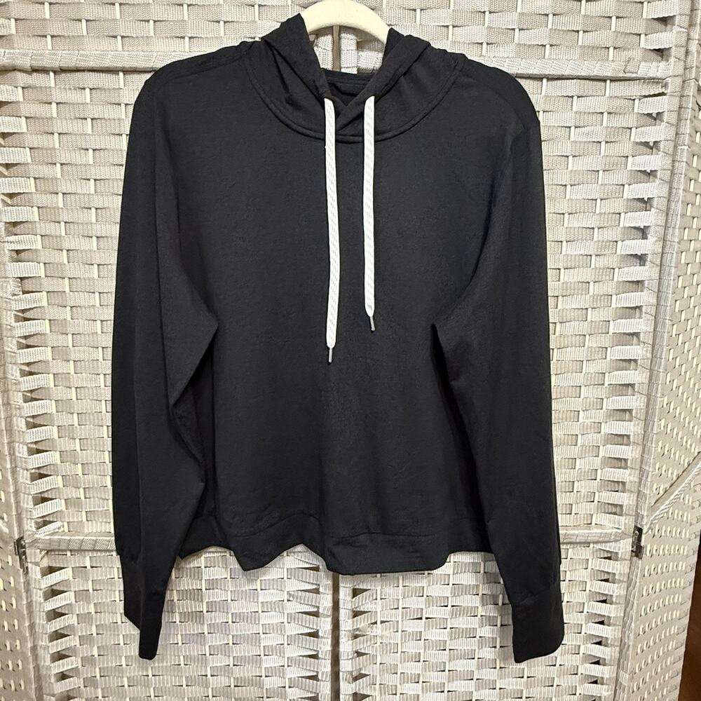 Vuori Women's Halo Essential Hoodie Size XXL Black Heather Dreamknit EUC - Picture 2 of 10